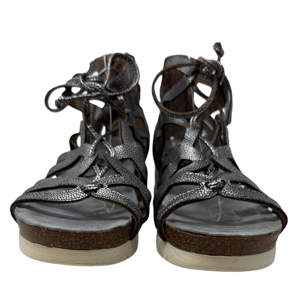 OTBT Women's Escapade Gladiator Silver Leather Sandals Gladiator 8.5 - Picture 4 of 9